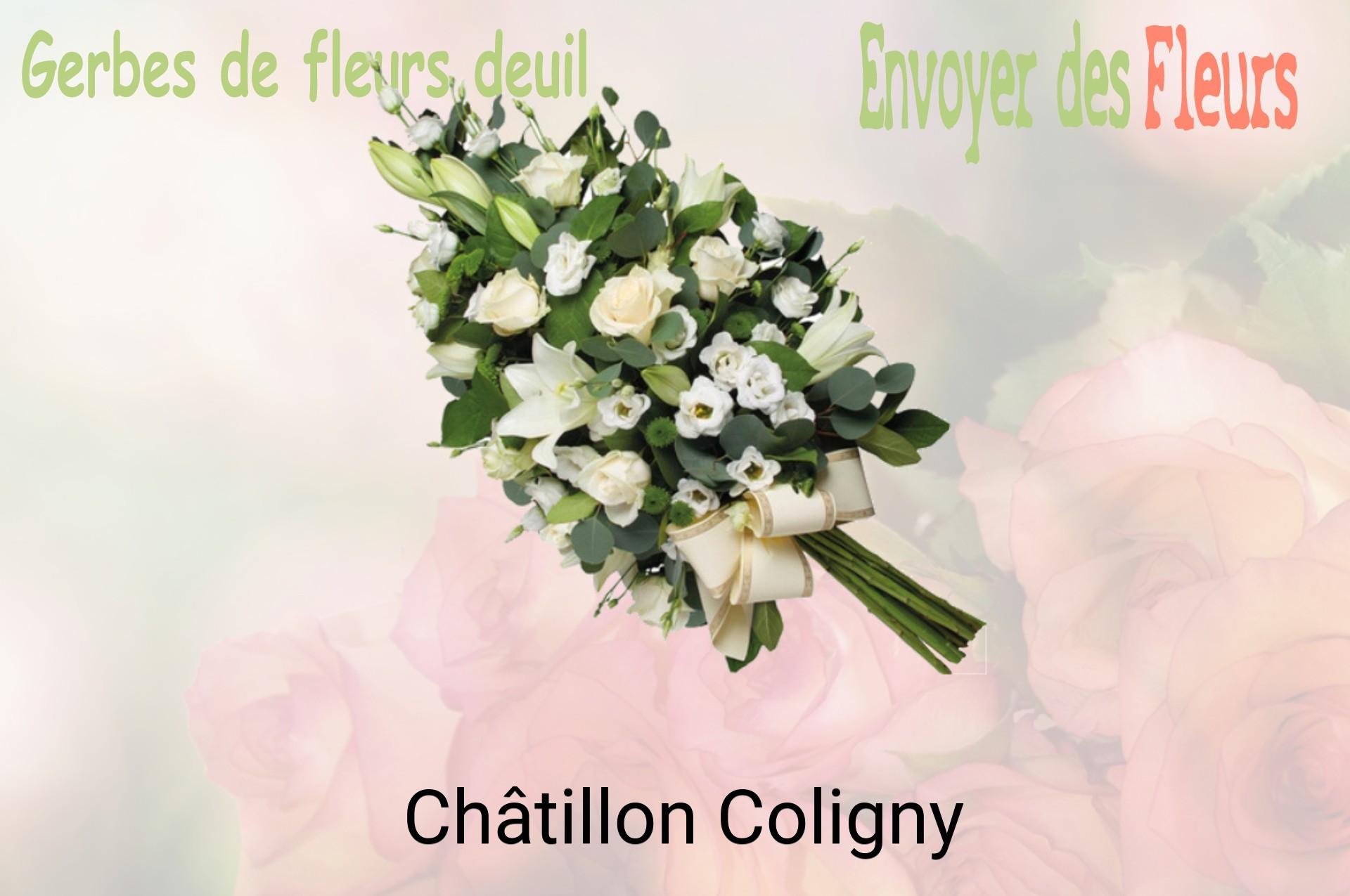 Gerbe de fleurs de deuil livrée à Châtillon-Coligny